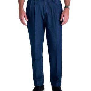 HAGGAR Med Blue Premium Stretch Denim 38Wx30L